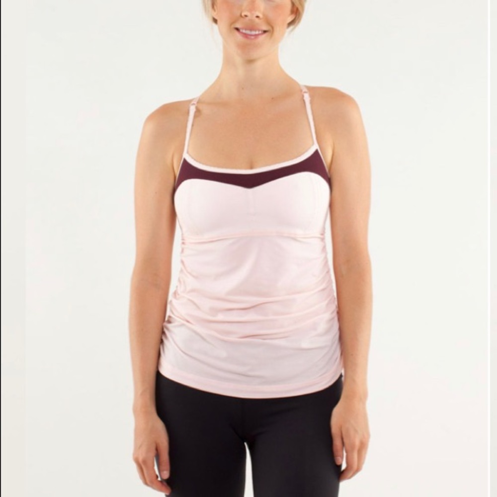 Lululemon Hot Spell Tank - Bordeaux Drama / Pink